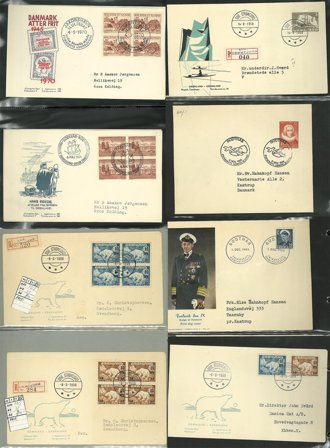 Grønland - Samling af FDC'er i 3 album