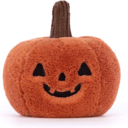 Jellycat Halloween Ooky Jack O Lantern Græskar (10 cm x 9 cm)