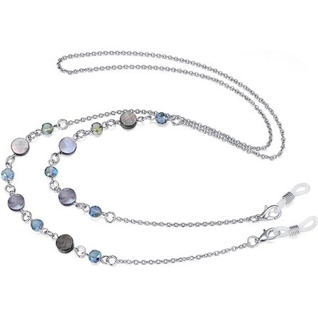 Briller kæde, kvinders hals pleje, moderigtige briller maske, halskæde og snor