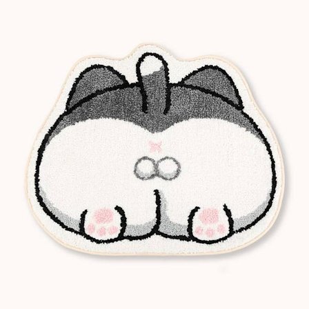 Badrumsmatta halkfri badmatta 19,6" x 23,6", katt