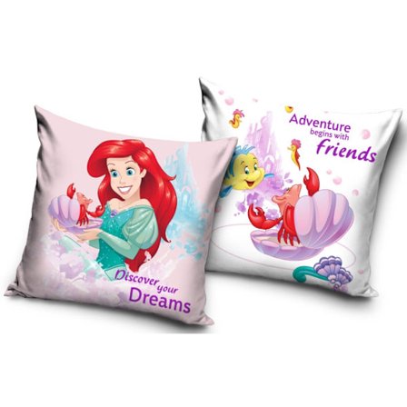Disney Prinsessan Ariel kuddfodral 40×40 cm velour