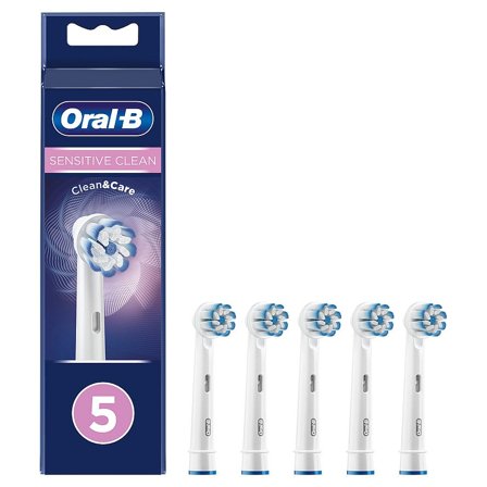 Oral-B Sensitive Clean Børstehoveder 5 stk, Medicin & Pleje, Tandbørster, Børstehoveder