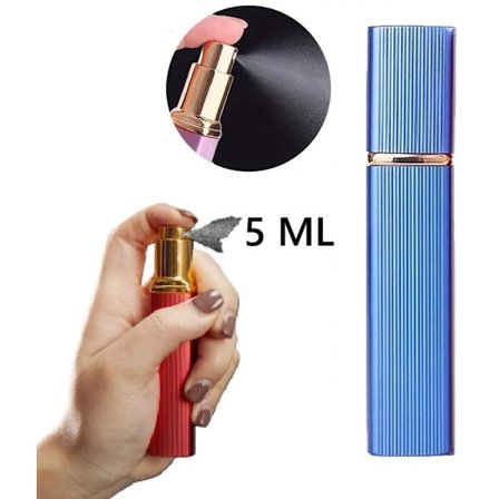 Luksus Parfume Forstøver | Parfumeflaske | Mini Parfumeflaske | Rejse Parfumeflaske | Rejseflaske | Genopfyldelig | 12 ML | Blå