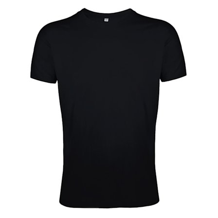 SOLS Herr Regent Slim Fit Kortärmad T-shirt S Deep Black