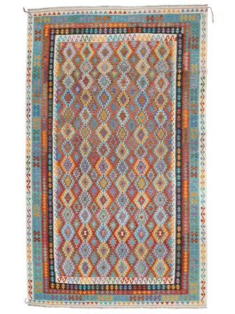 Kilim Afghan Old Style Rug Oriental Brown/Dark Grey Large (Wool, Afghanistan)
