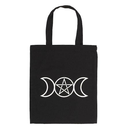 Something Different Triple Moon Tote Bag One Size Svart/Vit