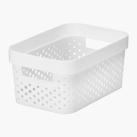 Förvaringslåda 4 5 liter vit - Biltema
