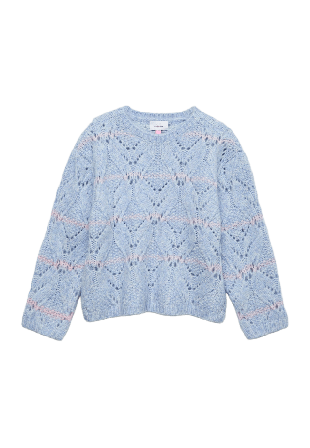 Vero Moda Girls VMNEW HATTY LS O-N STITCH PULLOVER Hoodies & sweatshirts Dam Blå 134/140