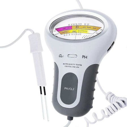 Bärbar vattenkvalitetsanalys Klor & PH-mätare Pooltestare Övervakningsanalysator