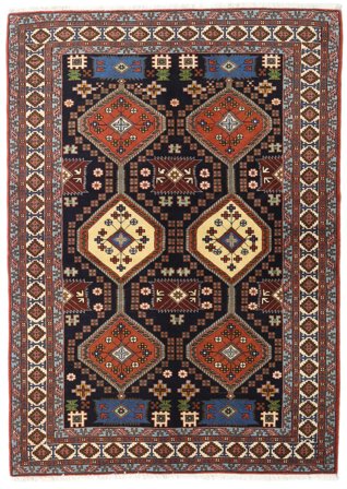 138X191 Tapis Ardabil D'orient Rouge/Rouge Foncé (Laine, Perse) Carpetvista