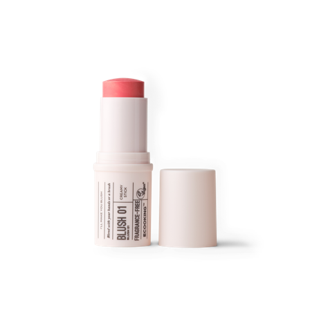 Ecooking Blush 01 - Plejende Blush med Abrikoskerneolie, Mandelolie og E-vitamin, Peach/Koral
