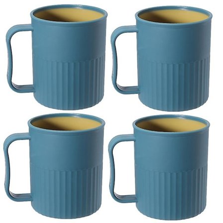 Luovat muoviset kahvikupit (4 kpl), juhlakupit, päivitetty Pla