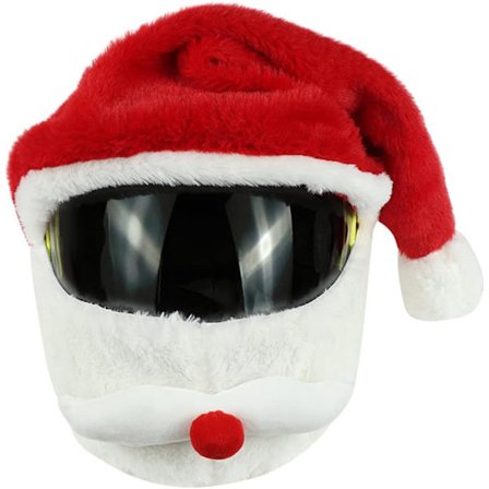 Julemotorcykelhjelm Betræk, Kreativ Julemand Design, Udendørs Rideudstyr, Sjovt Fuldt Ansigt Hjelm, Til Hjelm Dekoration