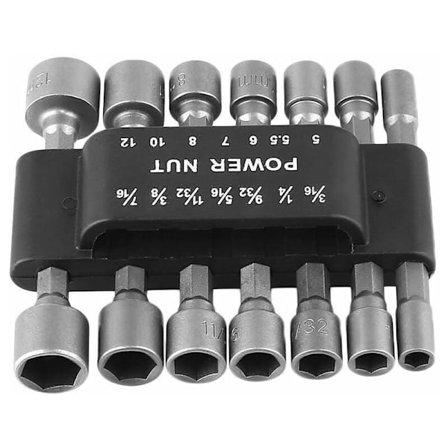 6,35 mm sexkantshylsor för snabbchuck, handhållen elektrisk borr, skruvmejsel, (14-pack)