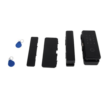 Elektronisk glasdørlås fingeraftryk adgangskode nøglefri adgang smart elektronisk tyverisikring sikkerhed til hjemmekontor