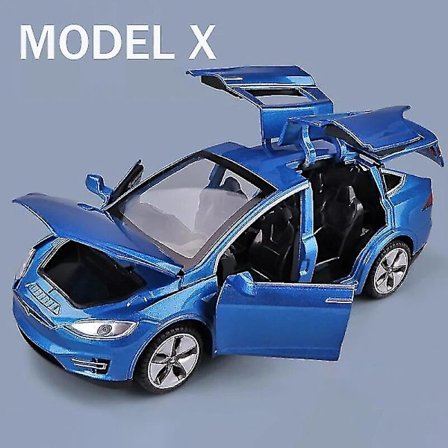 1:32 Tesla Model X Model 3 Model S Model Y Legering Bilmodel Diecasts Legetøjsbil Lyd Og Lys Børnelegetøj Til Børnegaver Drengelegetøj