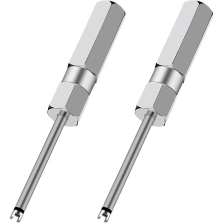 NA/2 st Ventilkärna Borttagningsverktyg Set, Skruvmejsel Däckventil Stam Kärna Borttagare Verktyg, A