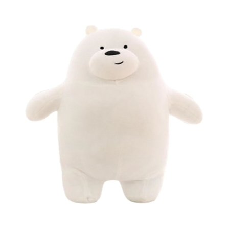 We Bare Bears Pehmolelu Kawaii Panda Karhut Pehmolelu Sarjakuva Karhu Täytetty Grizzly Harmaa Valkoinen B (FMY)