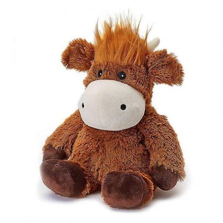Warmies Junior Mikrovågsugnsbar Highland Cow - 22 cm