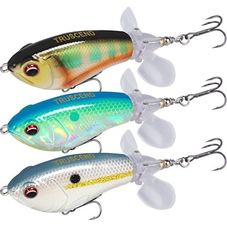 Lokker med BKK-krog, blyantplopper lokkemad til bas, gedde og aborre, flydende minnow bas lokkemad med propelhale