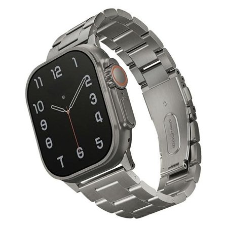 Uniq hihna ruostumattomasta teräksestä Apple kelloon 1-8/SE/SE2/Ultra 42/44/45/49mm - hopea