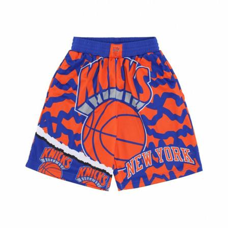 Mitchell & Ness, basketball shorts nba jumbotron 2.0 mesh short hardwood classics neykni Oranje, Heren, Maat:M