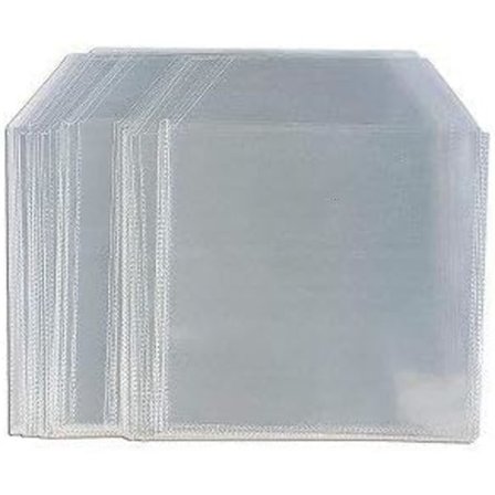 100-pak CD DVD-omslag i gjennomsiktig plast Etui Oppbevaringsholder Etui