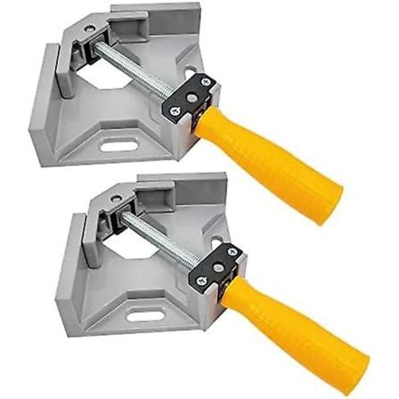 Vinkelklemmedeler, 90 graders perfekt vinkelklemme, 2 justerbart håndtak, klemmeskrue for snekker trebearbeiding, håndverktøy