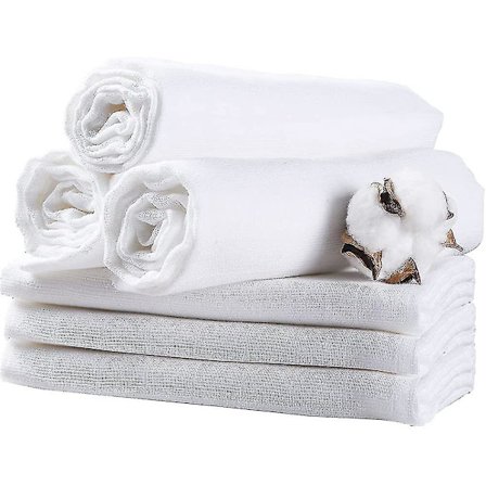 Muslinblöjor Baby Set Om 6 80x80cm Muslinduk Med Förstärkt Kant