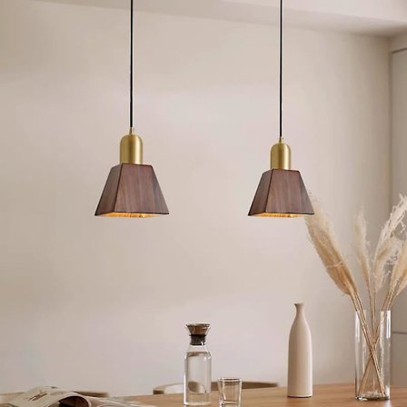 20 cm Hengelampe Design Lys Kobber Messing Moderne