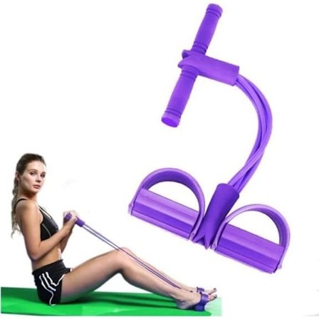 Motstandsbånd - Ikke-spesifikt - Elastisk romaskin - 4 fortykkede rør - 120 cm - Fitness