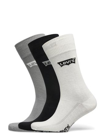 Levis Regular Cut Batwing Logo 3P Underwear Socks Regular Socks Hvit Levi ́s