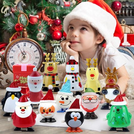 13pcs Christmas Stocking Stuffers Wind Up Toys Assortment For Christmas Party Favors Gift Bag Filler