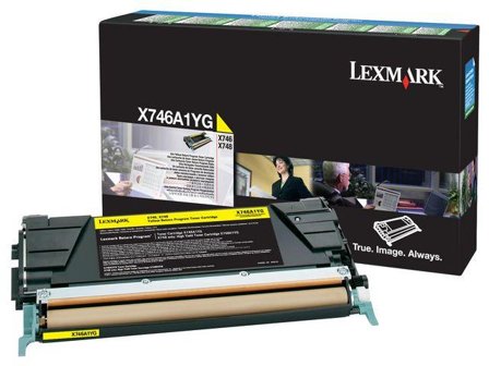 LEXMARK gul - original - tonerpatron - LCCP, LRP