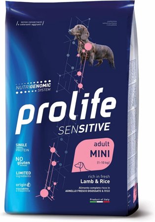 Prolife Dog Sensitive Agnello e Riso Adult Mini 2kg