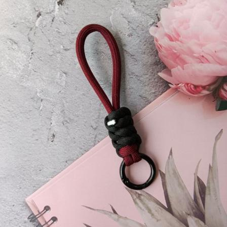 Nøglering lanyard stærk rem til nøgler Flettet paraply reb Ha A10