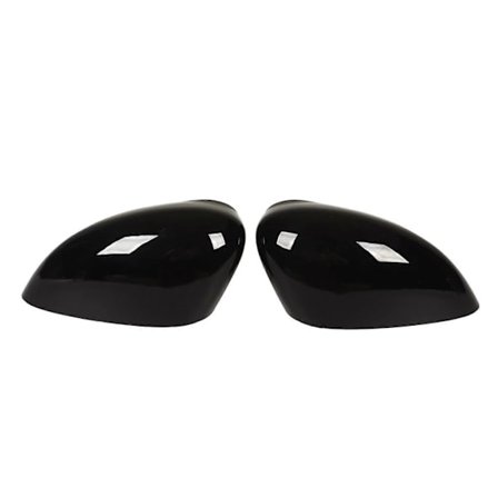 Sidespeildeksler for dør, blank svart, erstatning for sidespeilhus for Ford Fiesta MK7