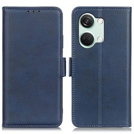 SKALO OnePlus Nord 3 5G / Ace 2V Premium Wallet Flip Cover - Blå