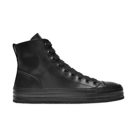 Ann Demeulemeester Raven Sneakers in Leather Sort, Herre, Størrelse: 44 EU