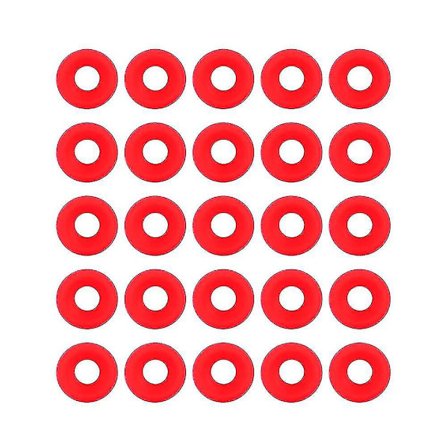 25 stk Røde Silikon Grolsch Pakninger For Svingbart Lopp Topp Flaske Hjemmebrygget Ølflaske Tetninger