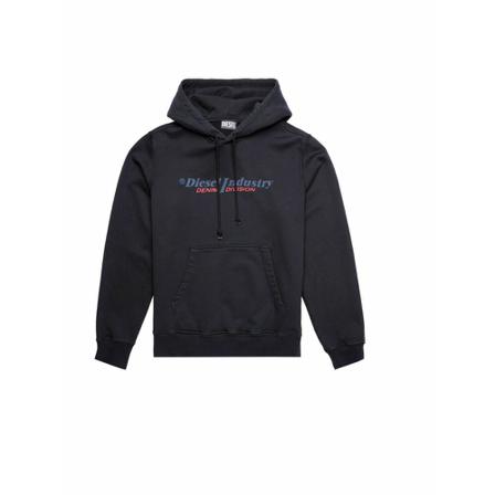 Diesel, Hoodies Zwart, Heren, Maat:S