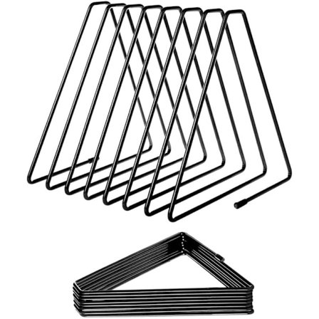 Bokstöd i Metall, Tidskriftshållare i Metall, Skivhållare, för Böcker och Dokument i Studier, Kontor och Sovrum (Svart)