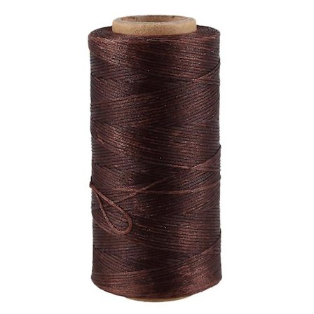 260m 150d 1mm Nahkainen ompelulanka Vahattu vahattu lanka Käsinneula Johto Käsityö Diy Uusi Väri:vaalea ruskea