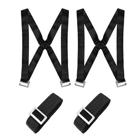 Siirtohihna, Siirtohihnat Jopa 360kg, Nostohihna Siirtoapu Pianosille Ja Raskaiden Huonekalujen Kuljetukseen, Fontainebleau Musta Kantohihna 2 Valjaat