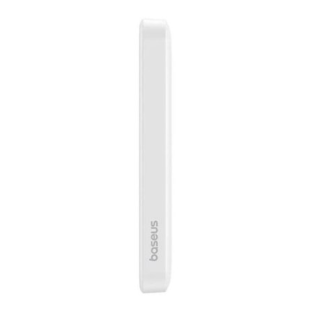 Magnetisk mini-powerbank Baseus 5000mAh, USB-C 20W (vit)