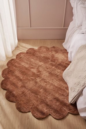 Staycation - Viskosetæppe Flower - Natur - Fladvævede tæpper - 120 - Fra Homeroom