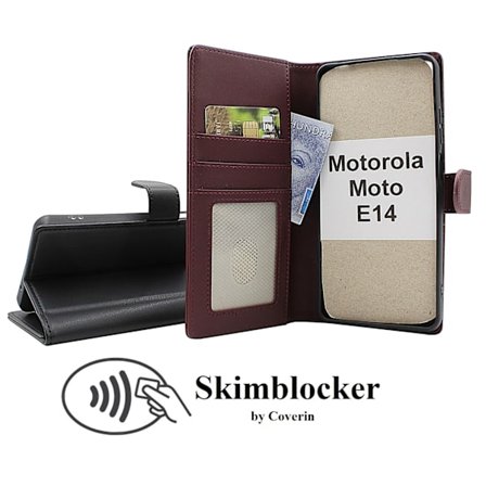 Skimblocker Motorola Moto E14 Plånboksfodral