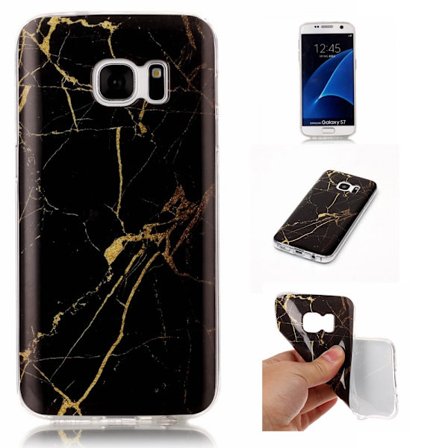 MTK Samsung Galaxy S7 SM-G930 TPU Marmor - Svart