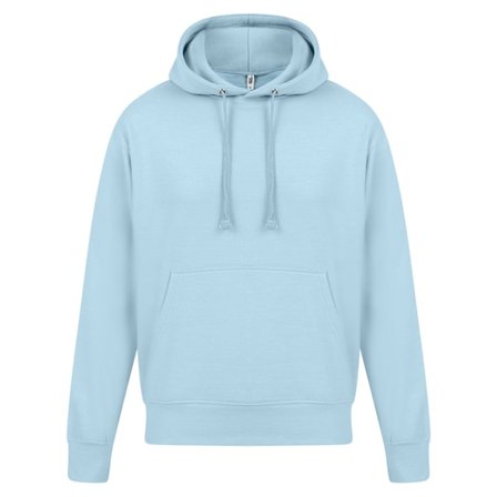 Casual Classics Herr Ringspun Bomullshoodie XL Ljusblå