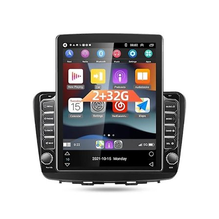 Kompatibel med Suzuki Baleno 2015 - 2022 Bilradio Multimedieafspiller GPS Navigation Carplay Kompatibel med Tesla Style-WELLNGS